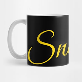 Urban Word 'Snappin' in Yellow Lettering Mug